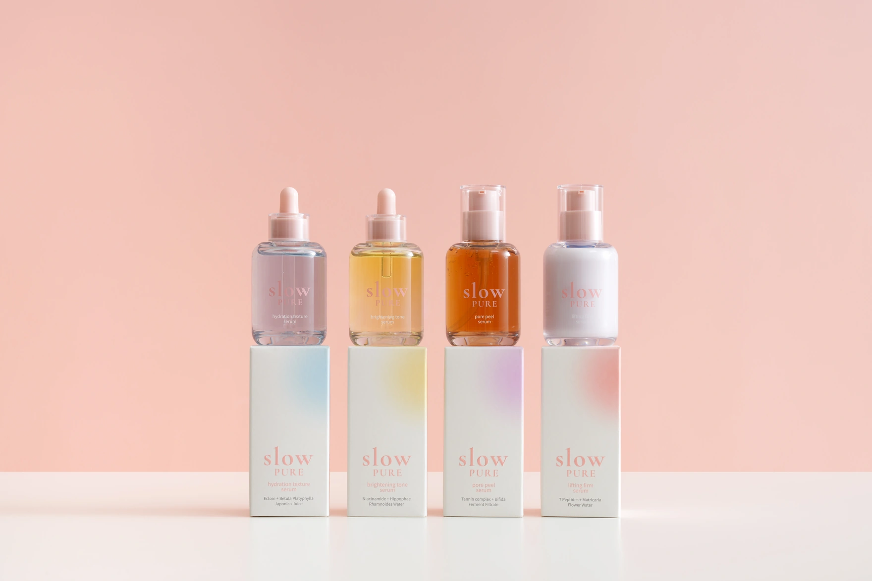 slowPURE serum collection lineup